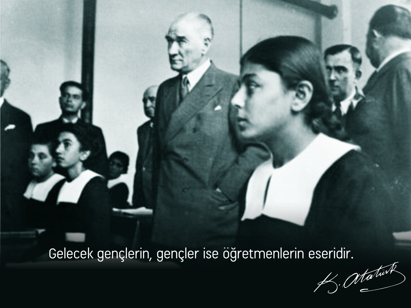 Baş Öğretmen Mustafa Kemal Atatürk başta olmak üzere tüm Öğretmenlerimizin 24 Kasım Öğretmenler Günü Kutlu Olsun!